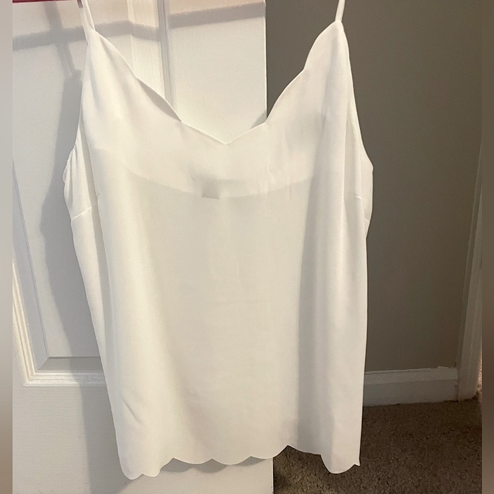 Halogen White Tank Top